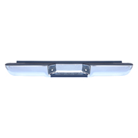 88-98 Rear Chrome Bumper, Fleetside, W/O Impact Strips, Includes Step Pad, License Plate Lights & Hardware.