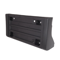 88-98 Front License Plate Panel, Black, W/O Impact Strip