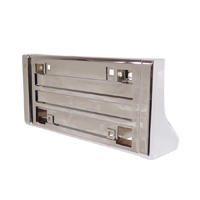 88-98 Front License Plate Panel, Chrome, W/O Impact Strip