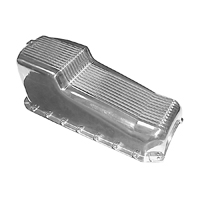88-98 SB V8 Polished Aluminum Oil Pan, 1-PC Rear Seal Type