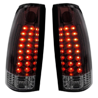 88-98 Chevrolet / GMC Truck Tail Light Assemblies, L.E.D. , Smoked Lenses, LH & RH, Pair