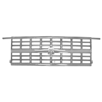 89-91 Chevrolet Replacement Grill Chrome/Silver, W/ DHL