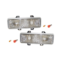 89-91 Custom Clear Park Light Lenses, DHL, Pair