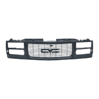 94-98 GMC Truck Grill, Black, Composite Headlamps
