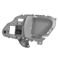 95-98 Pickup Interior Door Handle, Chrome, RH, Brown