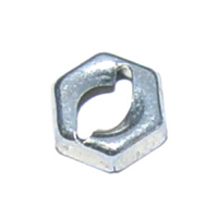 Flat Hex Head Thrred Cutting Nut. 1/8 Stud Size 1/4 Hex