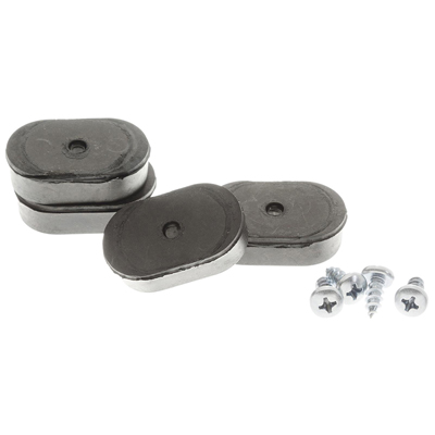 66-74 Chevelle / El Camino Seat Back Bumper Kit, Rubber 4 Pieces with Screws