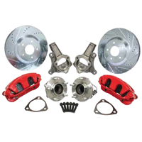 64-72 Chevelle / El Camino C5 Spindle & Disc Brake Kit Left & Right, Black