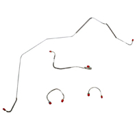 67-68 Camaro Front Brake Line Kit Original Power Drum 4 Piece Kit