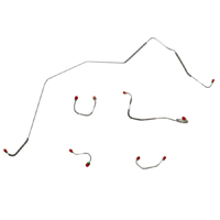 67-68 Camaro Front Brake Line Kit Original Power Disc 5 Pieces
