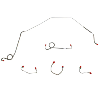 69 Camaro Front Brake Line Kit, Power Disc, Original Material, 4 Line Set