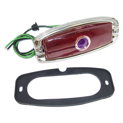 41-48 Chevrolet Fullsize Tail Lamp Assembly w/ Blue Dot, RH, Each