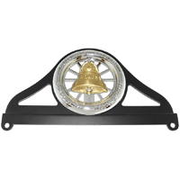 AAA License Plate Ornament, 2-Hole Mount, Black