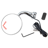 Exterior Peep Mirror, L.E.D. Arrow 4