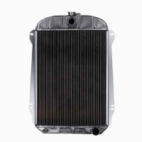 40-41 Chevrolet Passenger Car Radiator, V8 4-Row Conversion w/ Trans Cooler