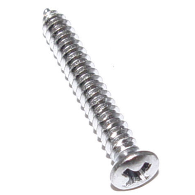 Chrome Screw, #8 x 3/4