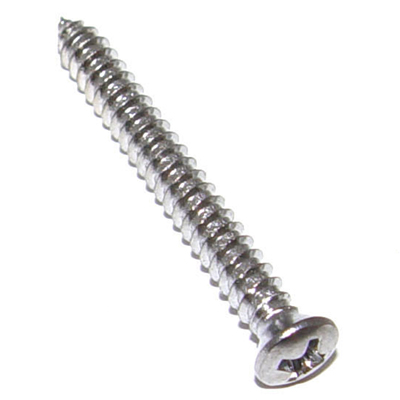 Chrome Screw, #8 x 1-1/4