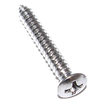 Chrome Screw, #8 x 1-1/2