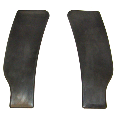 41 Chevrolet Passenger Car Rear Fender Gravel Shields, Rubber, Pair