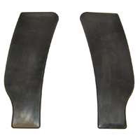 41 Chevrolet Passenger Car Rear Fender Gravel Shields, Rubber, Pair
