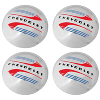 41-54 Chevrolet Aftermarket Artillery Wheel Hub Caps (41-46 Style) 