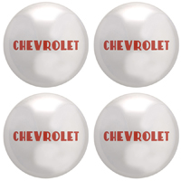 41-54 Chevrolet Aftermarket Artillery Wheel Hub Caps, Chrome (47-53 Truck Style) 