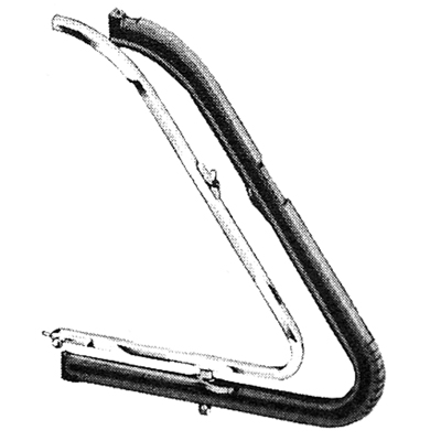 41-48 Chevrolet Convertible Front Door Vent Window Seals, Pair