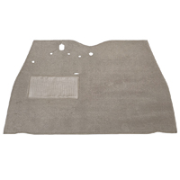 41-48 Chevrolet Passenger Car Front Floor Carpet Mat, Plush Oatmeal