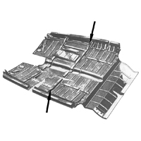 41-48 Chevrolet Full Size - Rear Floor Pan Brace End Piece, LH or RH