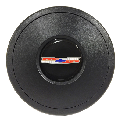 64-87 Chevelle / El Camino Volante Steering Wheel Horn Cap, Boe Tie ( Silver )