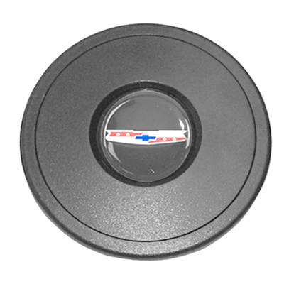 Chevrolet Car Volante Steering Wheel Horn Cap, Black w/55-57 Logo
