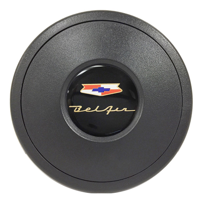 Chevrolet Car Volante Steering Wheel Horn Cap, Black w/55-57 Logo 