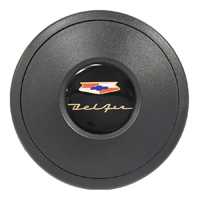 Chevrolet Car Volante Steering Wheel Horn Cap, Black w/55-57 Logo 