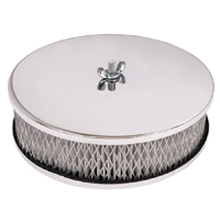 216 1BBL. Air Cleaner, Chrome Lid, 6 1/2