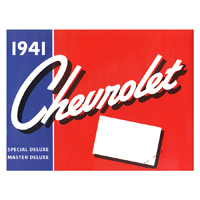 41 Chevrolet Full Size Car - Sales Brochure