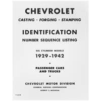29-42 Chevrolet Car - Casting ID Number Identification Listing