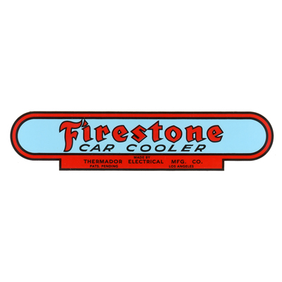 **CALL**  41-54 Chevrolet Full Size Car - Firestone Swamp Cooler Decal