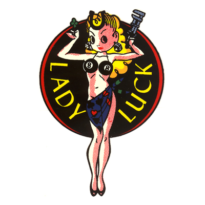 Chevrolet Car - Lady Luck Decal, 3
