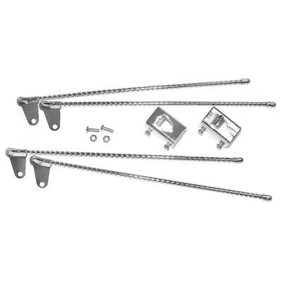 Straight Style Curb Feelers, Universal with Hardware, Set