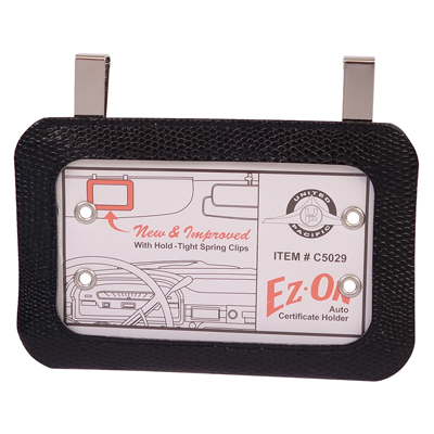 Chevrolet Car Registration Card Holder, Sunvisor Mount