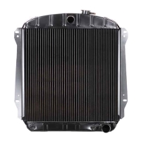 42-48 Chevrolet Radiator, V8 4-Row Conversion, w/ Trans Cooler