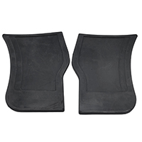 42-48 Chevrolet Passenger Car Rear Fender Rubber Gravel Shield Covers, Pair