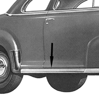 **CALL**42-48 Chevrolet Rocker Panel Moldings, w/o Clips