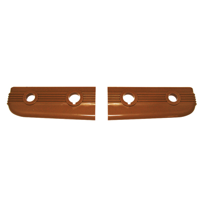 **CALL**42 Chevrolet Full Size Choke & Throttle Dash Bezels, Brown, Pair