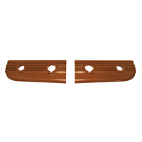**CALL**42 Chevrolet Full Size Choke & Throttle Dash Bezels, Brown, Pair