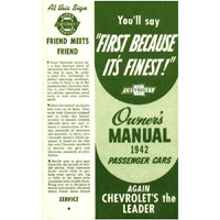 42 Chevrolet Car - Owner's Manual