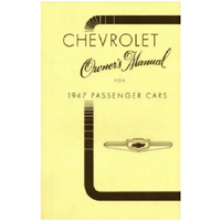 47 Chevrolet Car - Owner's Manual