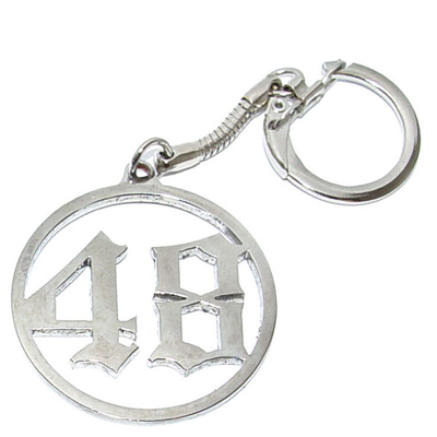 1948 Keychain, Polished Stainless Steel