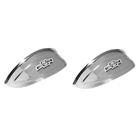 40-57 Chevrolet Headlight Visor, Blue Bowtie 