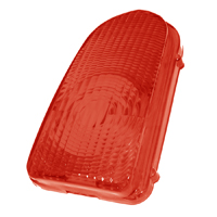 49 Chevrolet Fullsize Tail Lamp Lens, Red Plastic, Each